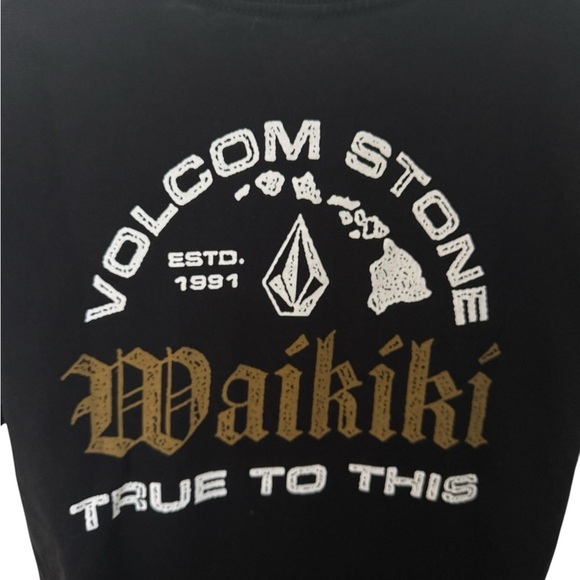 Volcom Stone Waikiki Hawaii Surf Tee Shirt Men M Medium - Picture 4 of 6